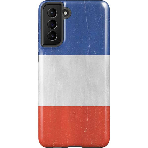French Flag Distressed Galaxy S21 FE Pro Case